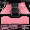 thumbnail image 5 of Heavy Rubber Car Floor Mats, Deep Waterproof Car Mats All Weather, Universal Trim-to Fit Automotive Floor Mats for Car SUV Truck Van, Durable Cute Floor Liners for Women Girly, 5 of 5