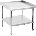 thumbnail image 1 of 30 In x30 In x30 In Stainless Steel Grill and Equipment Stand - NSF-Certified Heavy-Duty Prep Table with Adjustable Legs and 2 In Edge Baffle, 1 of 7