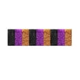 thumbnail image 2 of Halloween Wavy Foil Fringe Table Skirt, Black Purple Orange Metallic Table Curtain for Trick or Treat Dessert Table Party Decorations, 2 of 7