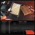 thumbnail image 5 of A-Premium 2-PC Engine Air Filter Compatible with Volvo V60 2015-2016, S60 2012-2016, XC70 2016, C70 2006-2013, V60 2015-2016, C30 2007-2013, S40 2004-2011, V50 2005-2011, XC60, S60/V60 Cross Country, 5 of 9