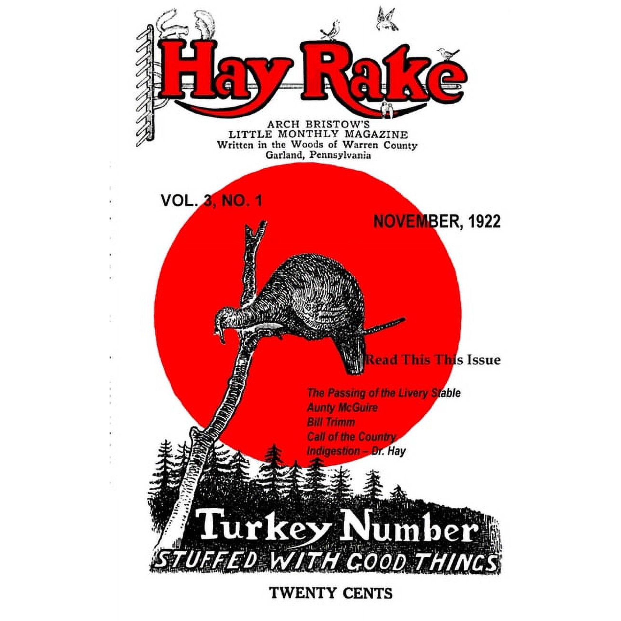 Hay Rake, V3 N1, November 1922 (Paperback)