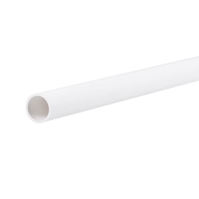 Unique Bargains 11mm ID 13mm OD 500mm White PVC Pipe Round Rigid Plastic Tube for Water Pipe