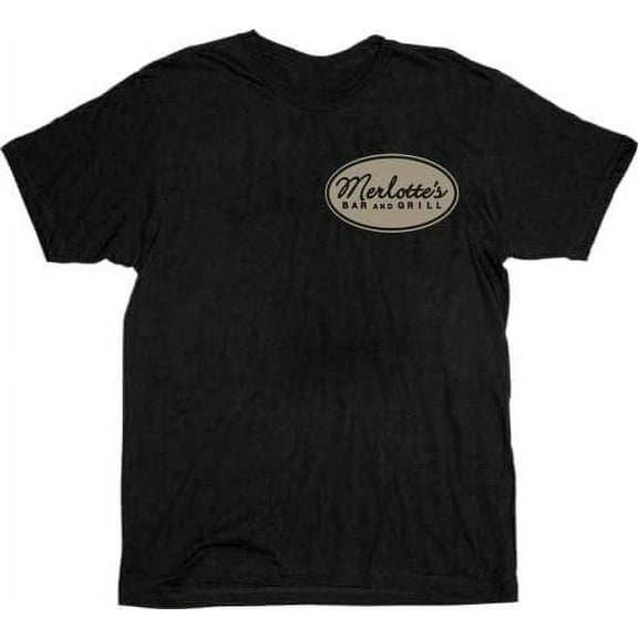 True Blood Merlottes Bar and Grill Adult Black T-Shirt