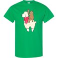 thumbnail image 3 of Inktastic Valentine Sloth and Llama in Scarf T-Shirt, 3 of 5