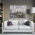 thumbnail image 6 of Yosemite Home Decor 'Across The Bridge' Fabric Canvas in Multi-Color, 6 of 8