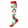 thumbnail image 3 of Womens Christmas Socks Winter Warm Fluffy Christmas Printed Socks Long Knee High Funny Xmas Gift Holiday Cozy Soft Christmas Socks A l/xl, 3 of 3