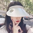 thumbnail image 3 of Sun Hat Wide Brim UV-Resistant Plastic Women Sun Protection Wide-brimmed Hat Casual Cap Daily Wear, 3 of 8