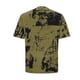 thumbnail image 5 of Ceisia Men's Abstract Splash Print T-shirt Loose Fit Short Sleeve Round Neck Casual Summer Fall Tee Tops Yellow XXXL Gifts, 5 of 6