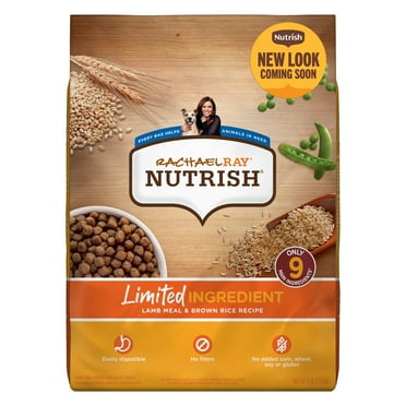 Rachael Ray Nutrish Limited Ingredient Lamb Meal & Brown Rice Recipe Dry Dog Food, 6 lb. Bag