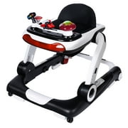 LINLUX Baby Walker w/ Music & Lights, Baby Walker Bouncer, Toddler Activity Center w/ Seat, Black