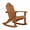 Oak Stain, variant on Amish Casual Adirondack Rocking Chair, Unfinished