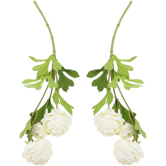 unbranded 2 Pcs Plants Peonies Bride 27.00X11.00X11.00CM White