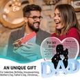 thumbnail image 4 of WUSUOWEI 1PCS Fathers Day Dad Gifts from Daughter Son,Heart Shaped Acrylic Plaque Keepsake Table Centerpiece Decorations Unique Father Gift for Birthday Father's Day Thanksgiving, 4 of 5