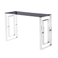 thumbnail image 4 of Best Master Mallory Table Console en Acier Inoxydable et Verre Fumé, Or, 4 of 4