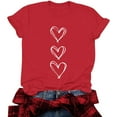 thumbnail image 4 of Valentines Shirts for Women: Cute Love Heart Shirt Valentine T Shirt Red Short Sleeve Casual Hearts Tops, 4 of 8
