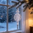thumbnail image 4 of Christmas Decoration Crystal Ornaments,Hanging Acrylic Christmas Icicle Drop Crystal Shaped Ornaments for Christmas Tree Winter New Year Fireplace Party Holiday Decoration, 4 of 7