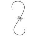 thumbnail image 1 of Comedero Para Pájaros Colgador En Forma De S Vivid Black Butterfly Design Comederos De Colibrí Gancho Colgador Decorativo De Hierro Multifuncional Para Maceta Campanas De Viento Guardurnaity HA020442-00, 1 of 7