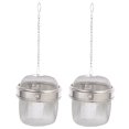 thumbnail image 1 of 2Pcs Stainless Steel Jewelry Washing Basket Practical Watch Cleaning Basket Tea Infuser Balls, 1 of 9