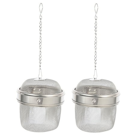 

Qius 2Pcs Stainless Steel Jewelry Washing Basket Practical Watch Cleaning Basket Tea Infuser Balls