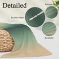 thumbnail image 2 of Green Yellow Ombre Pillow Covers, Linen Long Throw Pillow Case, Farmhouse Modern Gradient Art Holiday Pillow Protector Decorative Cushion Cover for Living Room/Bedroom 24" x 36", 2 of 8