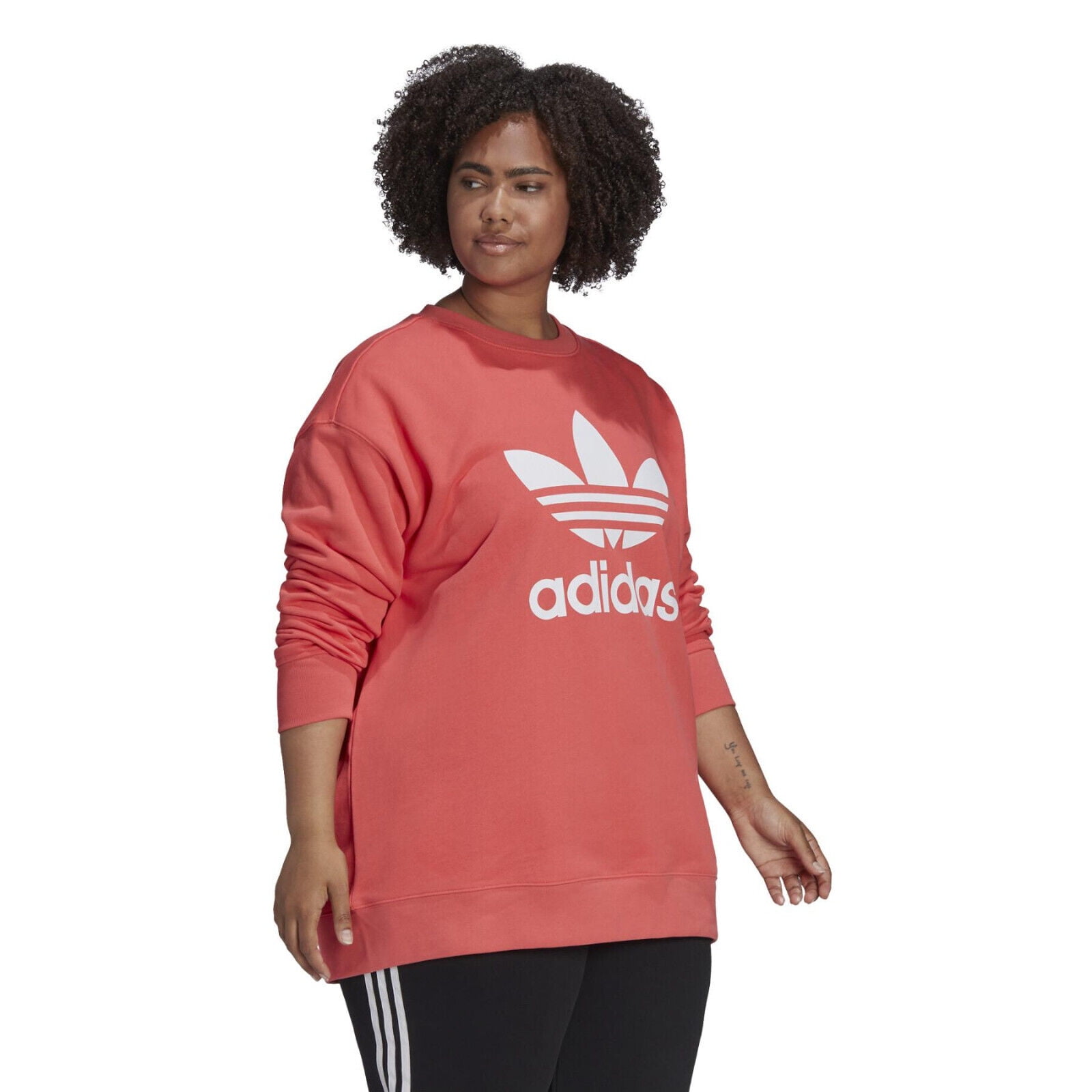 adidas trefoil crew sweat