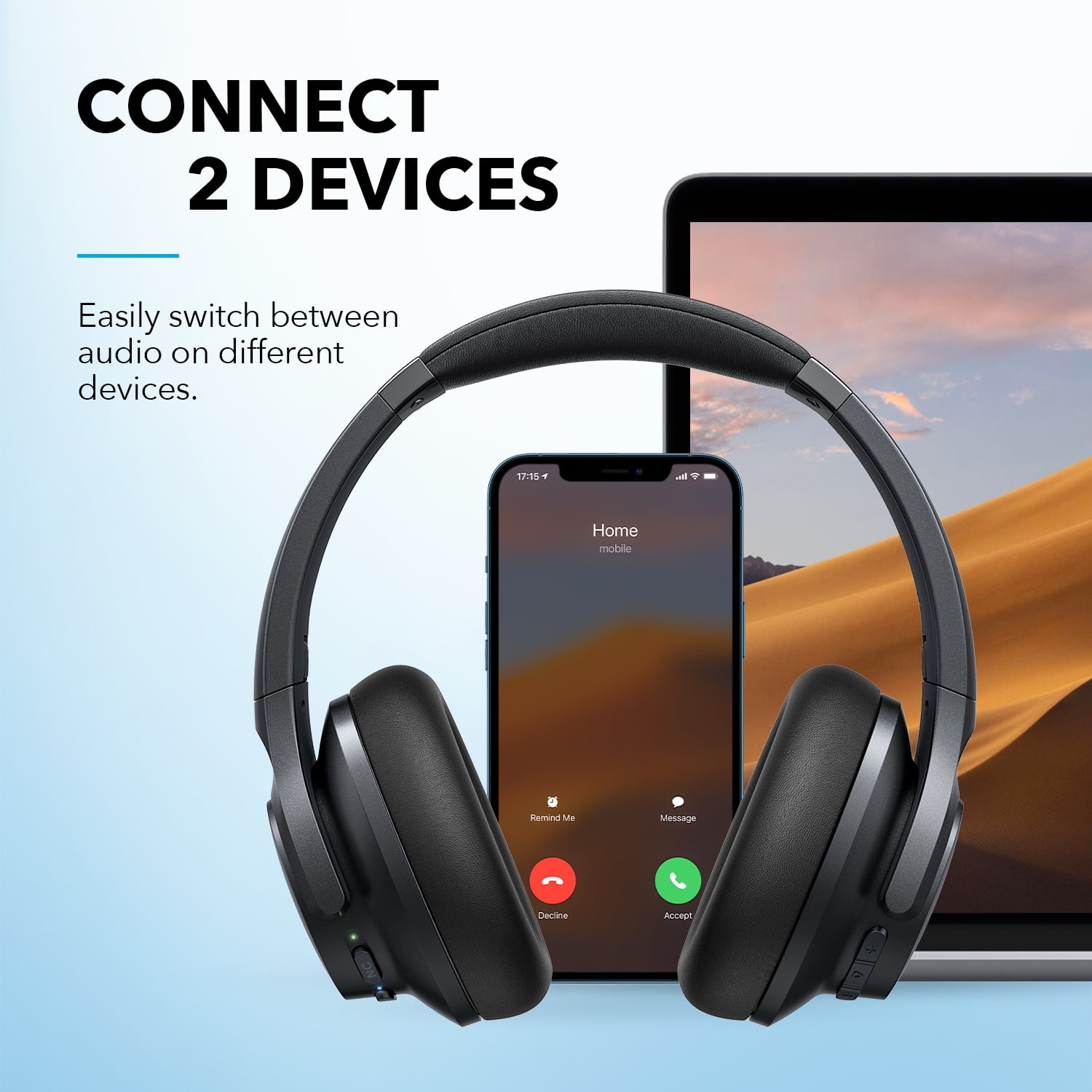 soundcore By Anker- Life Q20+ SE Bluetooth Over-Ear Headphones, Hi-Res, Hyper ANC, 40 Hours