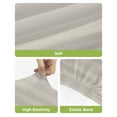 thumbnail image 4 of Grey Striped Bar Stool Covers Set of 4, Vintage Stripes Ombre Stretch Washable Bar Chair Covers with Backs, Removable Pub Counter Height Chair Cover for Kitchen Dining Room Cafe, 4 of 7