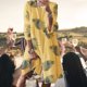 thumbnail image 1 of Vestido De Mujer Vestido elegante estampado Cuello redondo Vestidos sueltos Moda para boda (Amarillo 4XL) Cgtredaw Para estrenar, 1 of 1