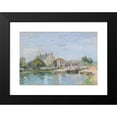 thumbnail image 2 of Alfred Sisley 18x13 Black Modern Framed Museum Art Print Titled - Houses on the Edge of the Gazonne Lock, 2 of 5