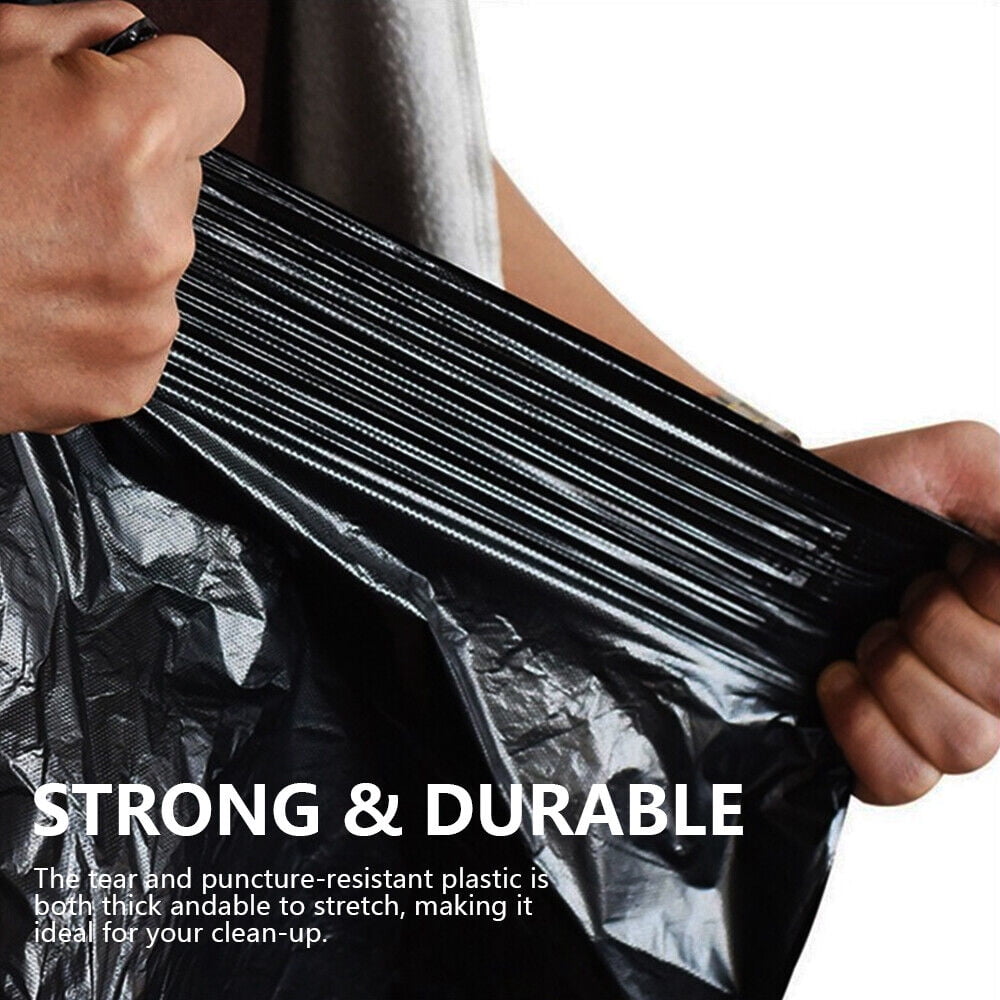 50pcs Heavy Duty Trash Bags 33 45 60 Gallon Black Large Garbage Rubbish Bag 2Mil