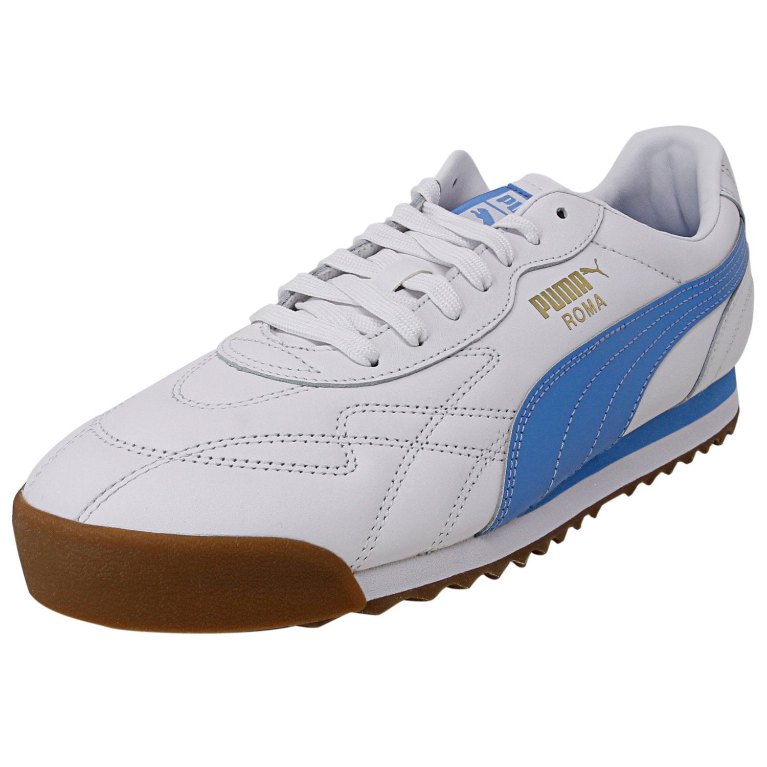 Puma Men's Roma Anniversario White / Azure Blue Ankle-High Leather ...