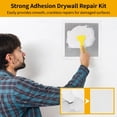 thumbnail image 4 of 4 Pcs Drywall Repair Kit, 12×12" Self Adhesive Mesh Patches with 2 Sanding Pads & 1 Scraper, Aluminum Dry Hole Repair Tools, Wall Repair Patch Kit for Ceiling, 4 of 8