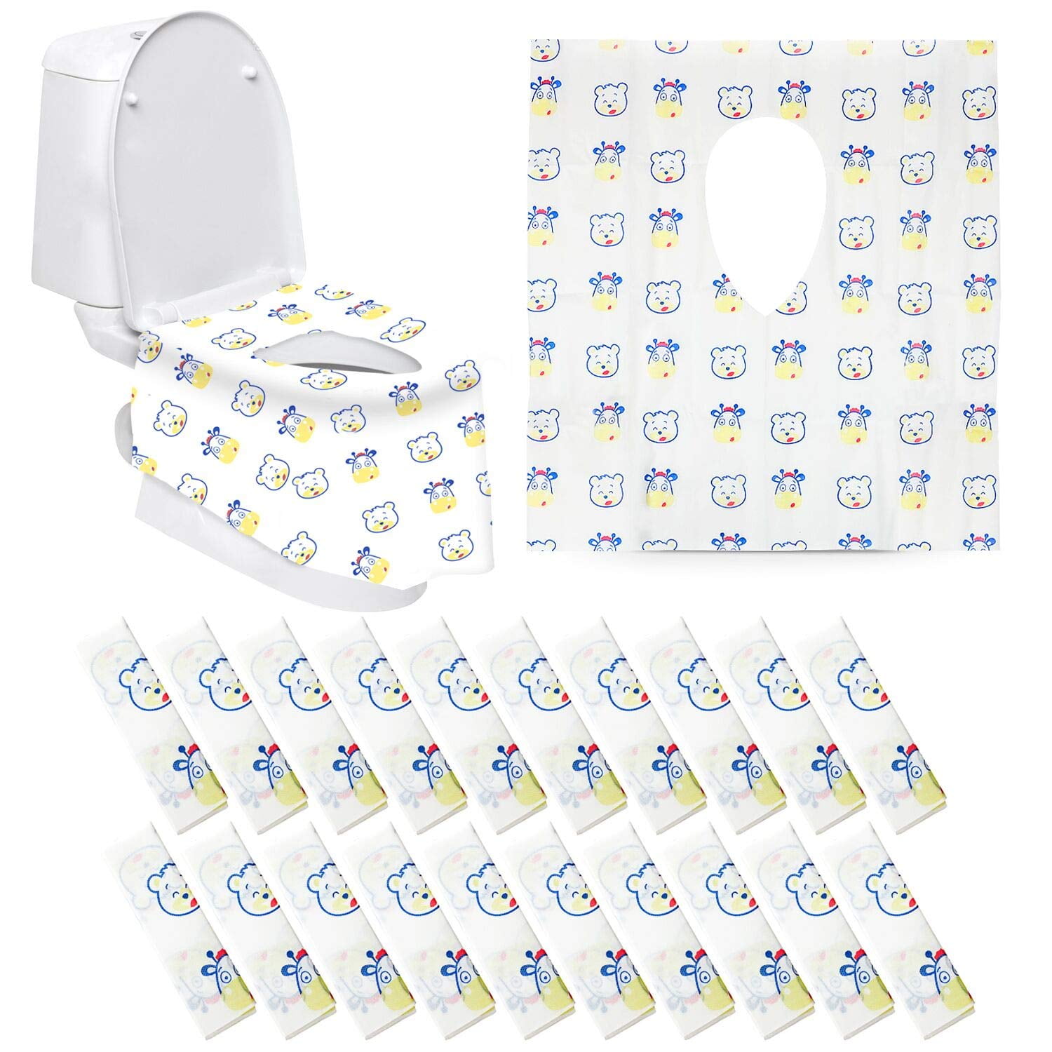 Disposable Toilet Seat Cover for Potty Training Toddler Kids and Adults 20 I... 