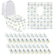 Angle View: Disposable Toilet Seat Covers Extra Large 20 Packs Perfect for Adults and Kids,Great for Travel and Toddler Potty Training