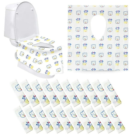 Disposable Toilet Seat Covers Extra Large 20 Packs Perfect for Adults and Kids,Great for Travel and Toddler Potty Training