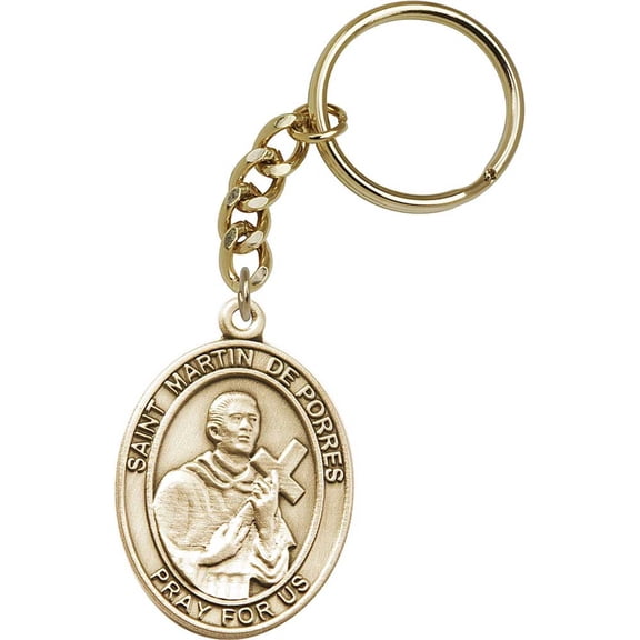 Gold Oxide St. Martin de Porres Keychain