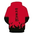 thumbnail image 2 of Cosplay Life 3D Print Anime Pullover Hoodie - Manga Character Merch Drawstring Sweater With Kangaroo Pockets For Unisex Adult Red (2XL), 2 of 3