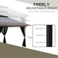 thumbnail image 6 of Outsunny 13' x 13' Pop Up Canopy w/ Netting, Weight Bags, Light Gray, 6 of 10