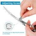 thumbnail image 5 of HASHIMOTO Curved Scissors For Dog Grooming,6.5 inches,Design For Professional Groomer. 6.5", 5 of 6
