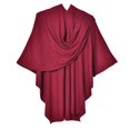 thumbnail image 2 of Wowcloth Woman's Knit Poncho Coat, Solid Color with Tie Belt and Tassels, Warm Portable Versatile Cardigan for Daily Outfits and Outdoor Activities, 2 of 3