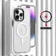 thumbnail image 3 of Funda TEKKU Matte Color para iPhone 15 PRO Trans Blanco compatible con MagSafe, 3 of 5