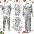 thumbnail image 5 of Aihuaihua Family Christmas Colorable Pajama Matching Sets DIY Hand Painted Sleepwear Xmas Cute Funny Colouring Pjs 2 Piece Sets Holiday Party Outfits, 5 of 7