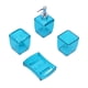 thumbnail image 5 of Juego de Baño Jadeshay 4PCS Dispensador de Jabón Loción Azul, 5 of 8