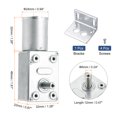 thumbnail image 2 of DC 6V 10 RPM Worm Geared Motor 6mm D Shape Shaft High Torque Gear Box, 2 of 5