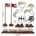 thumbnail image 2 of BMC Civil War Battlefield Plastic Army Men 1:32 Accessories - 18pc Playset, 2 of 4