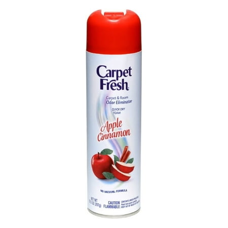 Carpet Fresh Quick Dry Foam Spray with Apple Cinnamon Fragrance, 10