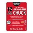 thumbnail image 4 of 80% Lean / 20% Fat Ground Beef Chuck Patties, 12 Count, 1/3 lb patties, 4 lb Tray, Fresh, All Natural*, 4 of 9