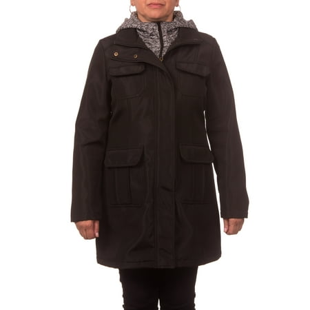 Women's Soft Shell Utility Jacket w/Melange Fleece Vestee and (Best Polar Fleece Jacket)