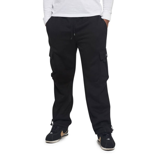 men's heavyweight fleece cargo sweatpants