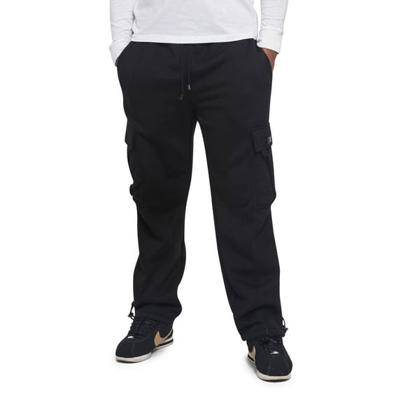 Victorious Men's Heavyweight Fleece Relaxed Lounge Cargo Sweatpants - Multiple Colors & Sizes up to 6X